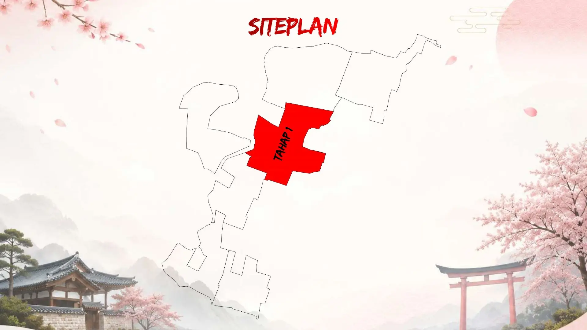 Siteplan publik The Hanami Rivera
